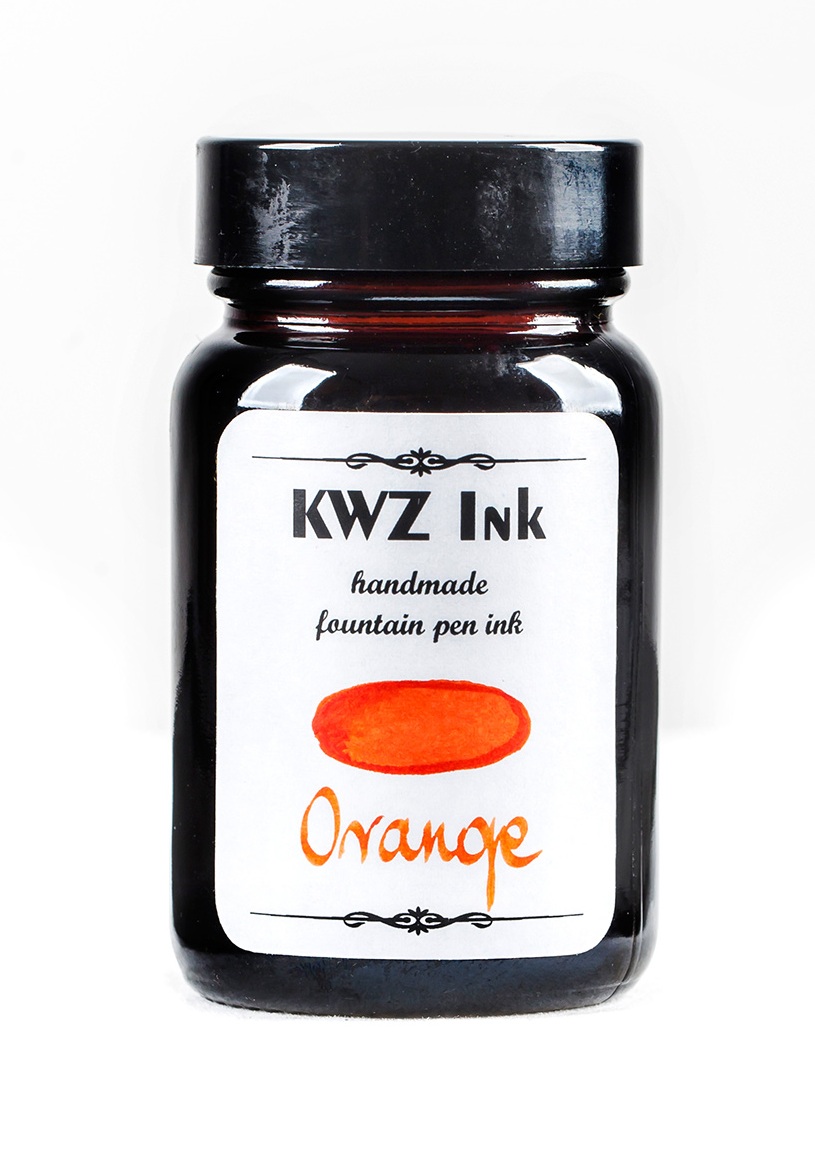 KWZ Ink Orange Handmade Fountain Pen Bottled Ink